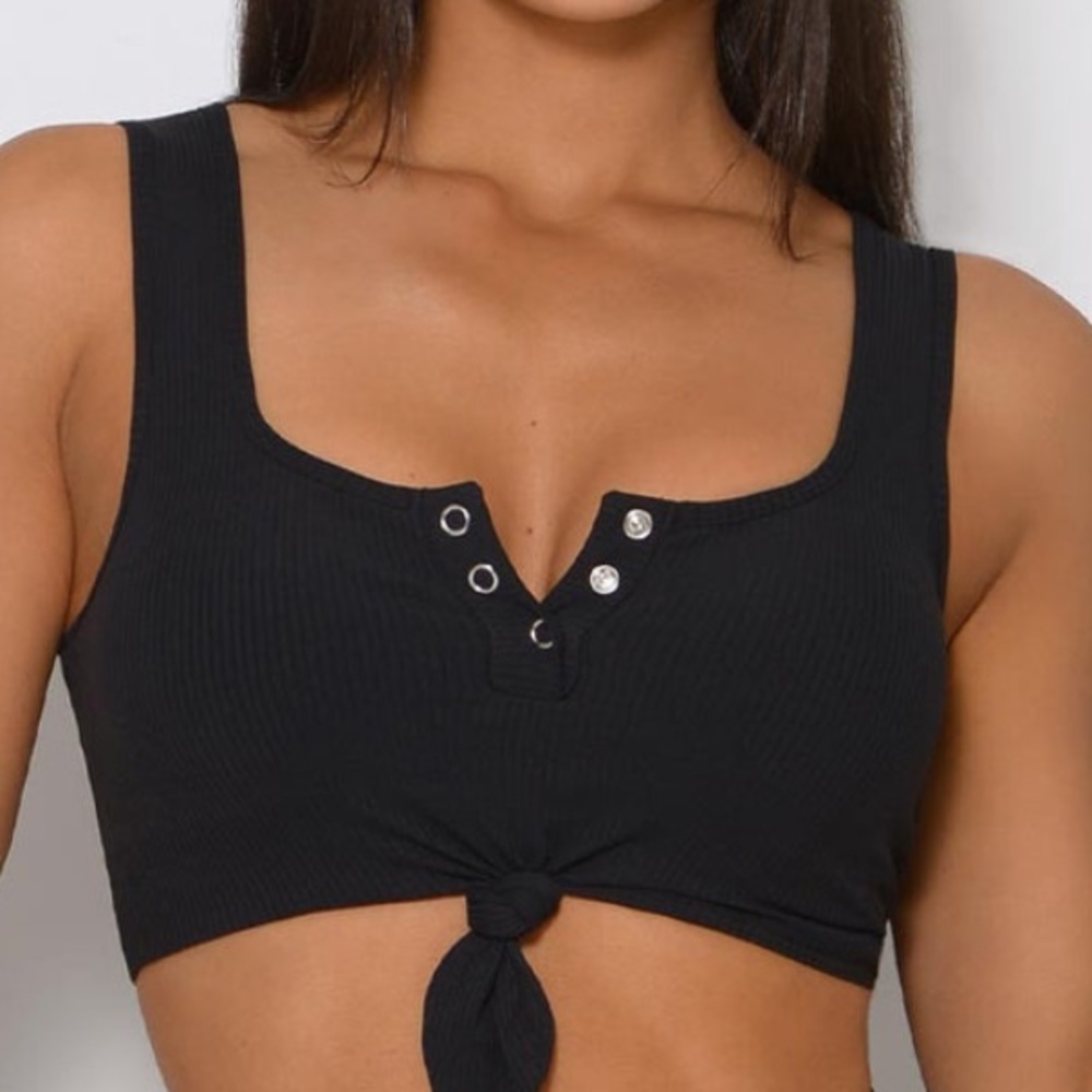Bombshell Sportswear Henley Sports Bra, size M